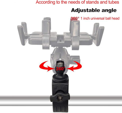Tough Clamp Base with 1'' Rubber Ball Head...