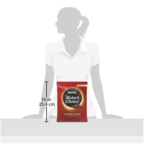 Nescafe Instant Coffee, Taster's Choice Light Roast House Blend, 8 oz Bulk Pouch...