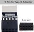 COMeap USB 2.0 to USB 3.2 Gen 1 Header Extension Adapter for Mainboard with Type E Key-A Female Front Panel Socket to 9 Pin Header Internal Conver...