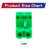 10 Pcs 5.08mm 2 Pin Phoenix Type Connector Green PCB Screw Terminal Block 2 Pole...