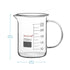 stonylab Glass Beaker with Handle, Borosilicate Glass Graduated Low Form Griffin Beaker with Handle and Pouring Spout, 250 ml...