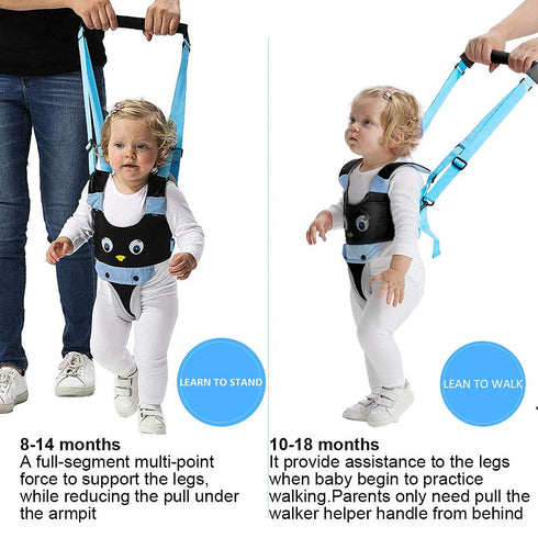 ORANGEHOME Baby Walker Toddler Walking Harness Helper and 2 Pair Knee Pads Adjustable Standing Up and Walking Learning Helper for Toddler 7-24 Mon...