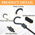 Bungee Cords with Hooks, 24 Inch Superior Latex Heavy Duty Outdoor Bungee Cords with Plastic Steel Hooks for Camping, Tarps, Bike Rack, Tent (4 Pa...