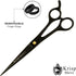 Professional Hair Cutting Scissors - Krisp Shave Japanese Stainless Steel Salon Barber Scissor (7 Inch) - Shears for Men's Beard Mustache Women Ki...