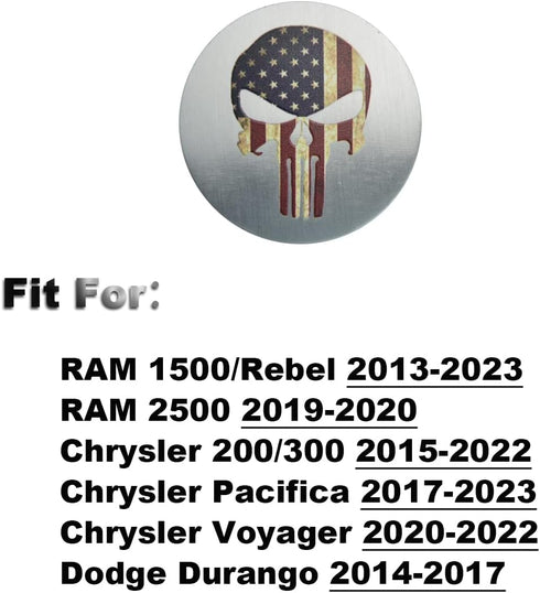 Dial Shifter Metal Trim Plate Decorative Knob Sticker,Gear Shift Switch Knob Cover Compatible for RAM 1500/Rebel 2500,Chrysler 200/300/Pacifica&Vo...