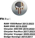 Dial Shifter Metal Trim Plate Decorative Knob Sticker,Gear Shift Switch Knob Cover Compatible for RAM 1500/Rebel 2500,Chrysler 200/300/Pacifica&Vo...