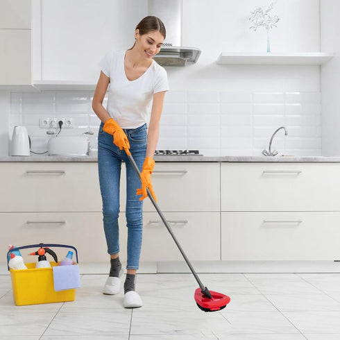 Spin Mop Replace Head Base Scrub Mop Brush Head Replacement Shower Floor Scrubber, Stiff Bristle Shower Brush Scrubbing Brush Cleaning Brush for B...