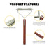 Grooming Rake with Teeth, Pets Shedding, Dematting and Grooming tool for Dogs and Cats with All Hair Types, Remove Loose Hair, Undercoat, Fur, Mat...