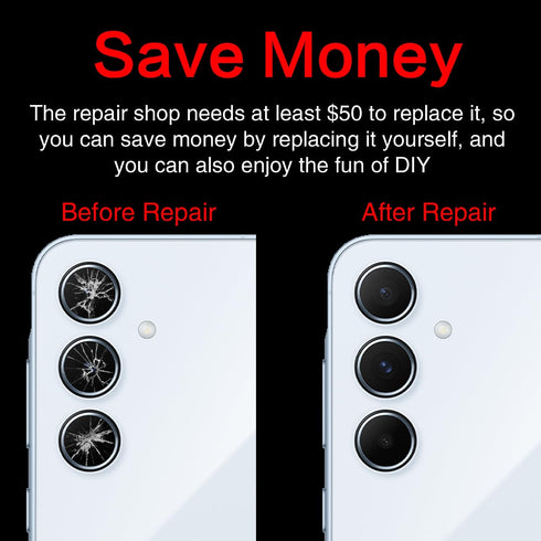 2PCS Galaxy A55 Back Rear Camera Lens Glass Replacement, ASDAWN Back Lens Glass for Samsung Galaxy A55 6.6 inches All Carriers with Free Lens Film...