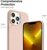 ORNARTO Compatible with iPhone 13 Pro Max Case 6.7", Slim Liquid Silicone 3 Layers Full Covered Soft Gel Rubber Case Cover 6.7 inch-Sand Chalk Pin...