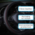 Car Steering Wheel Cover, Leather Car Steering Wheel Cover, Anti Slip Steering Wheel Cover, 15Inch Universal Stretchy Steering Wheel Protector Com...