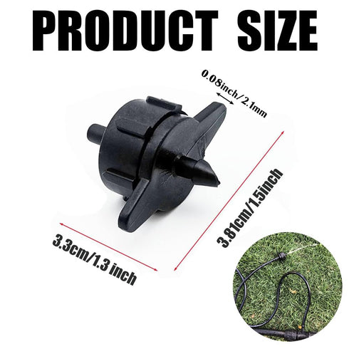 1/2 GPH Drip Irrigation Emitters, Pressure Compensating Steady Water Flow Drippers Dig Kit for 1/4 Inch Drip Irrigation Tubing, Garden Patio Lawn ...