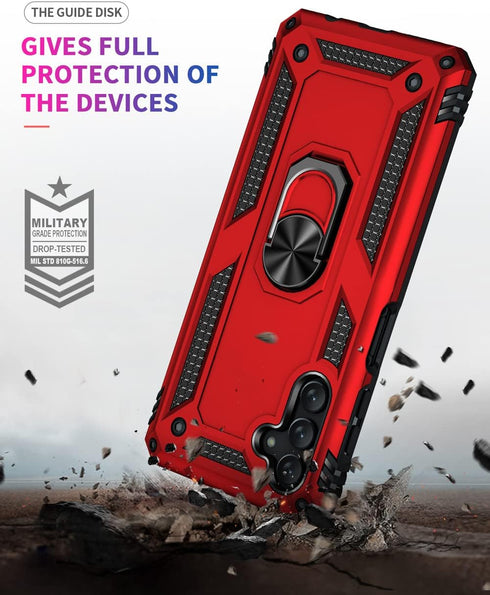 Galaxy A13 5G Case, Samsung A13 5G Case, Galaxy A04s Case with HD Screen Protector, Military-Grade Ring Holder Stand Car Mount 15ft Drop Tested Sh...