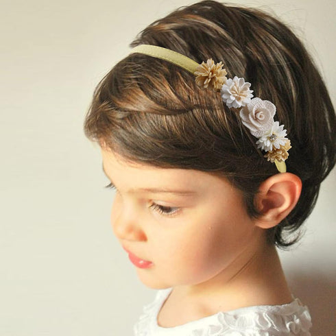 Baby Girl Floral HairBand Headbands Hair Accessories Gifts Plastic Flower Crown for Girl and Women...