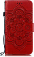 LEECOCO for Samsung A10E Case Mandala Embossing Luxury PU Leather Flip Notebook Wallet Bookstyle Magnetic Stand Card Slot Folio Bumper Protection ...