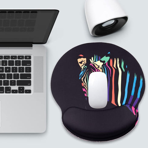 Mouse Pad with Wrist Support,Ergonomic Mouse Pad Durable & Comfortable Large Non-Slip Zebra Pattern Wrist Rest for Gaming,Computer,Laptop,Home Off...