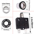 smseace 3Amp Electric Button Breaker 125/250VAC,Thermal Overload Protector L1 Series with Manual Reset, Waterproof Button Cap L1-3A...