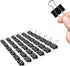 Binder Clips, 36 Pack, 1 Inch, Standard 25mm Clamps, Black, Capacity 0.47 Inch, Small Clips, Binder Clips Small Size, Small Paper Clips, Office Cl...