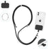 Universal Cell Phone Lanyard, Crossbody Lanyard Adjustable Detachable Nylon Neck Strap, Compatible with All Mobile Phone, with Keychain and 2 Patc...