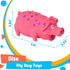 POPLAY Squeaky Latex Grunting Pig Dog Toys, 7.8" Pink Pig Dog Toy Anxiety Relief for Dog Puppy Chew Toys Rubber Squeeze Gift for Dogs...