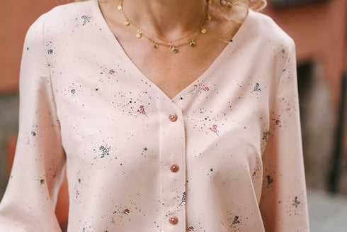 Geneva V-Neck Blouse Sewing Pattern...
