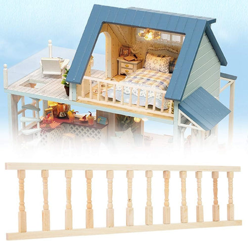 1:12 Wooden Dollhouse Handrail Dollhouse Mini Simulation Dollhouse Handrail Furniture, Doll House Wooden Furniture Decoration Accessory...