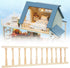 1:12 Wooden Dollhouse Handrail Dollhouse Mini Simulation Dollhouse Handrail Furniture, Doll House Wooden Furniture Decoration Accessory...