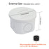 LeMotech Junction Box with Reserved Holes ABS Plastic Electrical Box IP55 Waterproof Dustproof Project Enclosure for Electronics White D2.9 x H1.7...