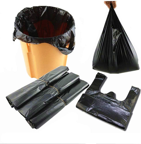 Small Trash Bag 3 Gallon Extra Strong Disposable Kitchen Trash Wastebasket Bags Can Liners for Home, Office, Waste Bin, Bathroom - 100 Counts, Bla...