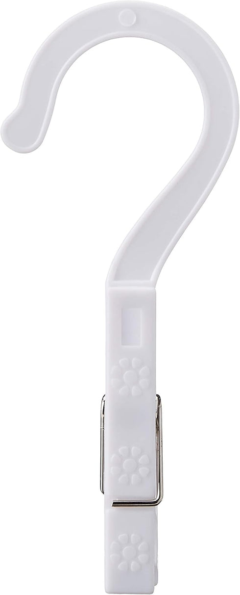 Fox Run Laundry Hooks, Set of 10 Clothing Pin Hooks, White...