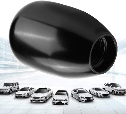 Gear Shift Knob, 6 Speed Universal Car Modification Manual Knob Gear Shift Head Shifter with 3 Plastic Adapters(Black)...