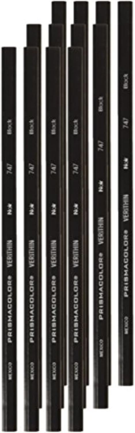 Prismacolor Verithin Colored Pencil, Black (2454)...
