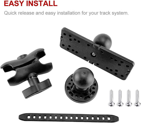 CALIDAKA Fish Finder Mount Base, Ball-Mount Fish Finder Mount, 360 Degree Rotation Fish Finder Holder, Universal Marine Electronic Fish Finder Mou...