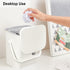 LALASTAR Small Trash Can with Lid, Kitchen Compost Bin for Countertop or Under Sink, Plastic Hanging Waste Basket for RV/Office/Bedroom/Dorm, Moun...
