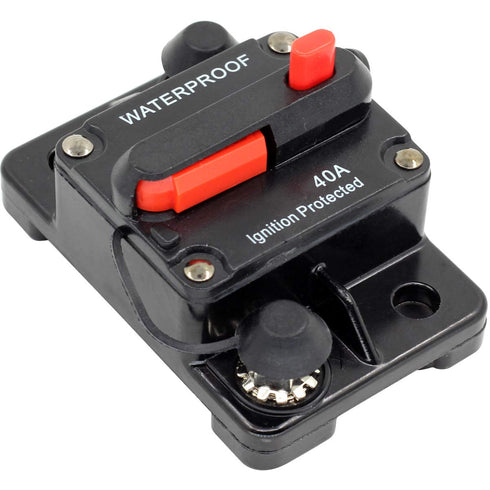 ZOOKOTO Circuit Breaker 40 Amp,Car Automotive Marine Boat Audio Circuit Breaker with Manual Reset, 12V- 42VDC, Waterproof IP66...