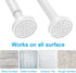 TEECK Shower Curtain Rod, 48-85 inch Adjustable Tension Spring, Shower Curtain Rod Tension, Premium Stainless Steel, Anti-Slip, No Drilling, No Ru...