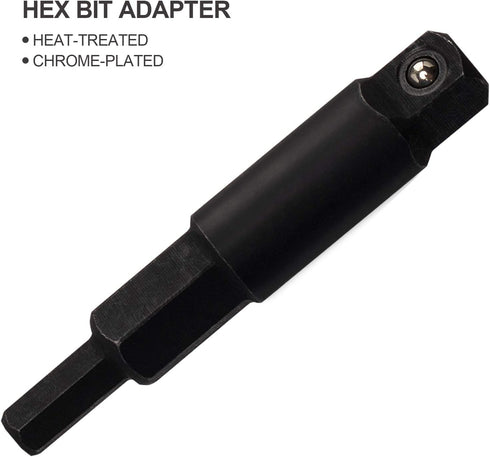 ANCIRS 3/16 to 3/8 Ratchet Wrench, HVAC Service Wrench with Hexagon Bit Adapter Kit for Air Conditioner, Refrigeration Equipment Repair...