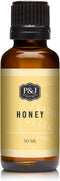 P&J Fragrance Oil - Honey Scented 30ml - Candle Scents, Soap Making, Diffuser Oil, Fresh Scents...