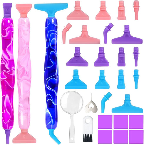 Praise V Do 5D Diamond Painting Art Drill Dot Bead Screw Pen Only Tool Accessory Kit, Rhinestone Gem Picker for Adults Diamond Painting Nail Art D...