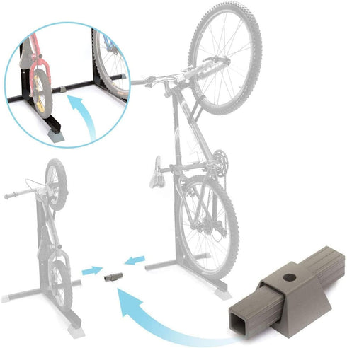 Bike Nook Bicycle Stand, Portable and Stationary Space-Saving Bike Rack with Adjustable Height, for Indoor Bicycle Storage (Connector Only)...