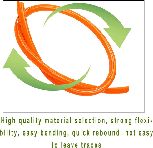 AOPANDA Pneumatic Tubing Pipe 5/32" OD Orange Air Compressor PU Line Hose Tube for Water Fluid Transfer 10 Meter 32.8ft...