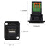 QIANRENON USB2.0 Panel Mount Terminal Block Connector Panel Mount USB 2.0 Type A Female to 4-pin Solderless Connector Push-Type Socket...