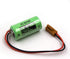 elxjar (2-Pack) 3V 1100mAh CR17335SE-R PLC Lithium Battery, Replacement for SANYO CR17335SE-R, CR17335 with Plug Wire, B9712T...