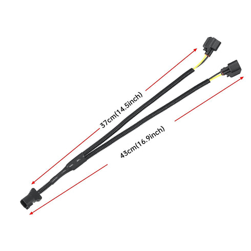 Car horn wiring harness Pigtail Socke?plug-and-play horn one-to-two wiring harness Compatible with Ford Chevrolet...