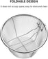 Tofficu Deep Fry Basket With Handle, Foldable Frying Basket 6-Inch, Stainless Steel Mesh Basket Round Fryer Basket For Kitchen Frying...
