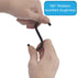 Black Shower Curtain Hooks, 24pcs Plastic Shower Curtain Rings, C Rings Hook Hanger for Bathroom Shower Window Rod...