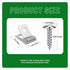 Fence Wire Clamps Agricultural Fencing Mounting Clips, Stainless Steel Wire Clips with Screws for Welded Wire to Wood, Metal or Vinyl Fence (200)...