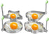 Stainless Steel Egg Molds, 5 Pack 3.5 Inch Different Shape Silver Egg Ring Molds for Cooking and Griddle of Egg, Flapjack, and Bread and Chocolate...