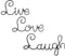 Super Z Outlet Live Love Laugh Set 3 Wall Mount Metal Wall Word Sculpture, Wall Decor...