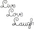 Super Z Outlet Live Love Laugh Set 3 Wall Mount Metal Wall Word Sculpture, Wall Decor...